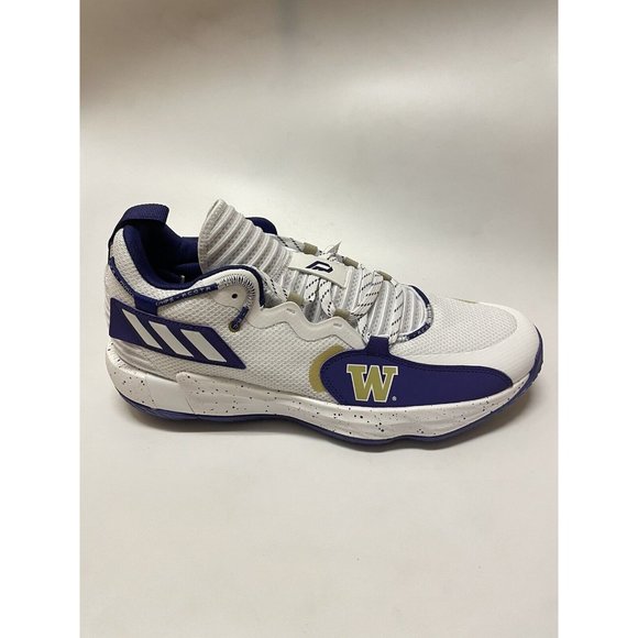 Adidas SM Dame 7 EXTPLY Washington Huskies PE White GX3462 Men’s Size 14 US